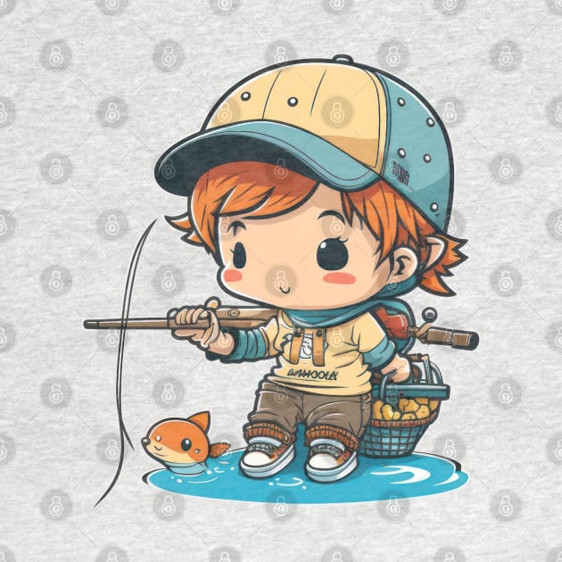 Catching fish and hearts with my kawaii skills by Pixel Poetry